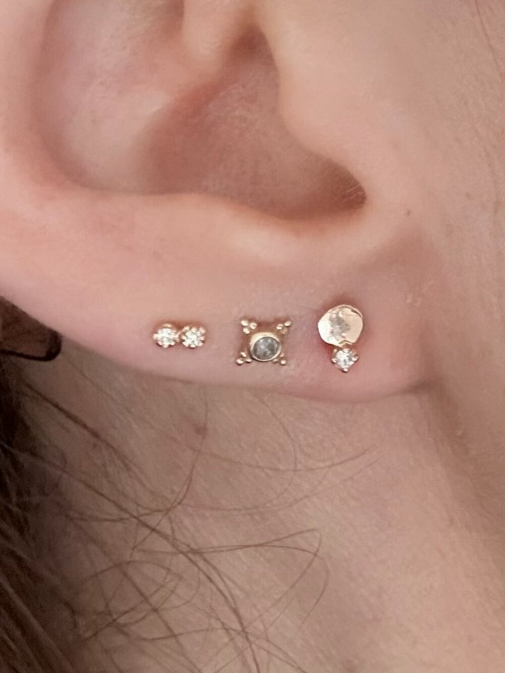 BVLA Mini Kandy - Grey Diamond, 14k Gold (purchased July 2026) - PAIR - Picture 2 of 6